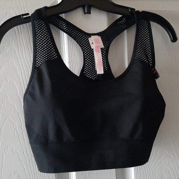 Pink Victoria's Secret Seamless Lightly Lined Low Impact Racerback Large NWT - Picture 1 of 2